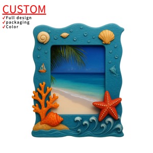 Tùy Chỉnh Nhựa Thủ Công Mỹ Nghệ Khung Ảnh Cho Du Lịch Lưu Niệm Và Bãi Biển Khu Nghỉ Mát Bên Bờ Biển Quà Tặng Khuyến Mãi Quà Lưu Niệm - Product Image 1