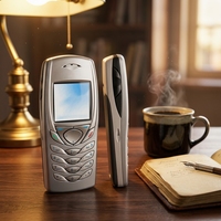 Téléphone portable basique 6100, 2G GSM Tri-bande, écran 1,8 pouces, batterie 750 mAh, téléphone mobile vintage classique, économique, petit budget
