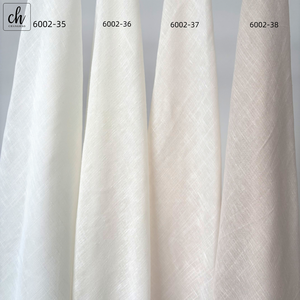 Tissu gazeux aspect <span class=keywords><strong>lin</strong></span> 6002 pour rideaux, faible MOQ <span class=keywords><strong>au</strong></span> mètre, léger avec texture naturelle - Product Image 5