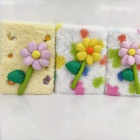 A5 Cute Flower Designs Cake Sparkly Girls' Diary Lovely Printed Paper Cover Journal Notebook for Kids