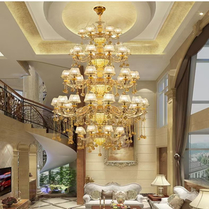 Американская хрустальная люстра-подвеска в форме подсвечника с блестящими кисточками для виллы, отеля, холла, потолочного освещения - Product Image 2