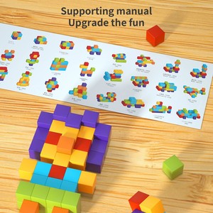 Bloques de Construcción Magnéticos de Plástico DIY, Juguete Educativo de Construcción Manual para Niños de 4 a 6 Años - Product Image 4