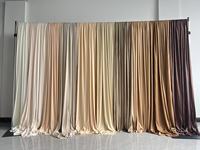 120g 170g Rideau en soie de lait pour décoration de toile de fond de mariage, décoration murale de scène de fête et draperies de toile de fond de mariage