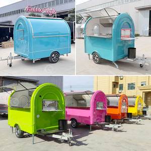 <span class=keywords><strong>Caravana</strong></span> de Comida Móvil Amarilla, Equipo de Cocina, Carrito Scooter, Camión de Comida, Quiosco de Café en Venta - Product Image 2