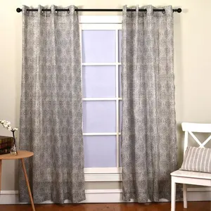 Cortina de laço damask, fábrica, atacado, profissional, 95 linho, cortinas modernas, tiebacks, azul marinho