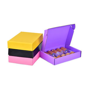 Boîte en carton ondulé d'expédition noire coffrets cadeaux d'expédition emballage boîte en carton ondulé blanc lettre Mailer - Product Image 2