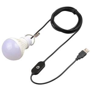 Luz LED de Emergencia con Interruptor de Atenuación, Bombilla de Burbuja USB de 7W 10W, con Gancho para Colgar - Product Image 3