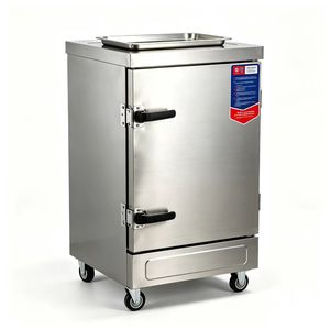Cuisinière à riz professionnelle commerciale à 4 plateaux, double alimentation (gaz/électrique), en acier inoxydable <span class=keywords><strong>de</strong></span> qualité alimentaire, avec contrôle <span class=keywords><strong>de</strong></span> la température - Product Image 3