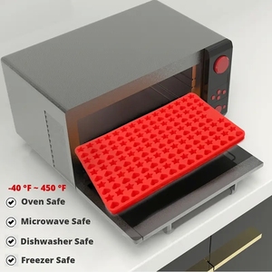 Lifetop kỳ nghỉ giáng sinh Silicone kẹo khuôn mini Tim & sao hình dạng khuôn cho sô cô la, Gummies, cookies, bánh pudding, thạch - Product Image 6