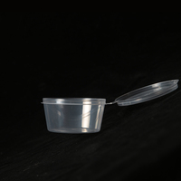 1OZ-7OZ Boîte à lunch en plastique jetable avec couvercle à charnière Récipient de stockage des aliments pour micro-ondes pour le contrôle des portions des aliments à emporter