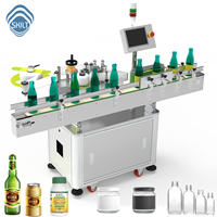 Etiquetadora Automática SKILT para Frascos Redondos de 330 ml, Máquina para Etiquetar Botellas con Etiquetas Envolventes