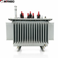 Transformateur de puissance immergé dans l'huile à enroulement en cuivre CRGO triphasé Wanbo-275 OEM personnalisé S11 200 kVA 10 kV 0,4 kV