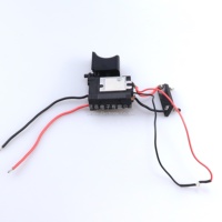 Interrupteur de perceuse électrique 12V au lithium rechargeable (avec petite lumière) - Réversible marche/arrêt - Interrupteur de perceuse électrique à courant continu