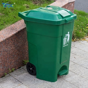 Poubelle de 70l et poubelles à pédale à 2 roues et poubelle à roue verte et poubelles de recyclage <span class=keywords><strong>sur</strong></span> roues - Product Image 1