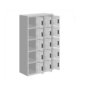 Lockable and Safe Storage Steel <b>Locker</b> 15 Compartment Workman <b>Lockers</b> - Product Image 4