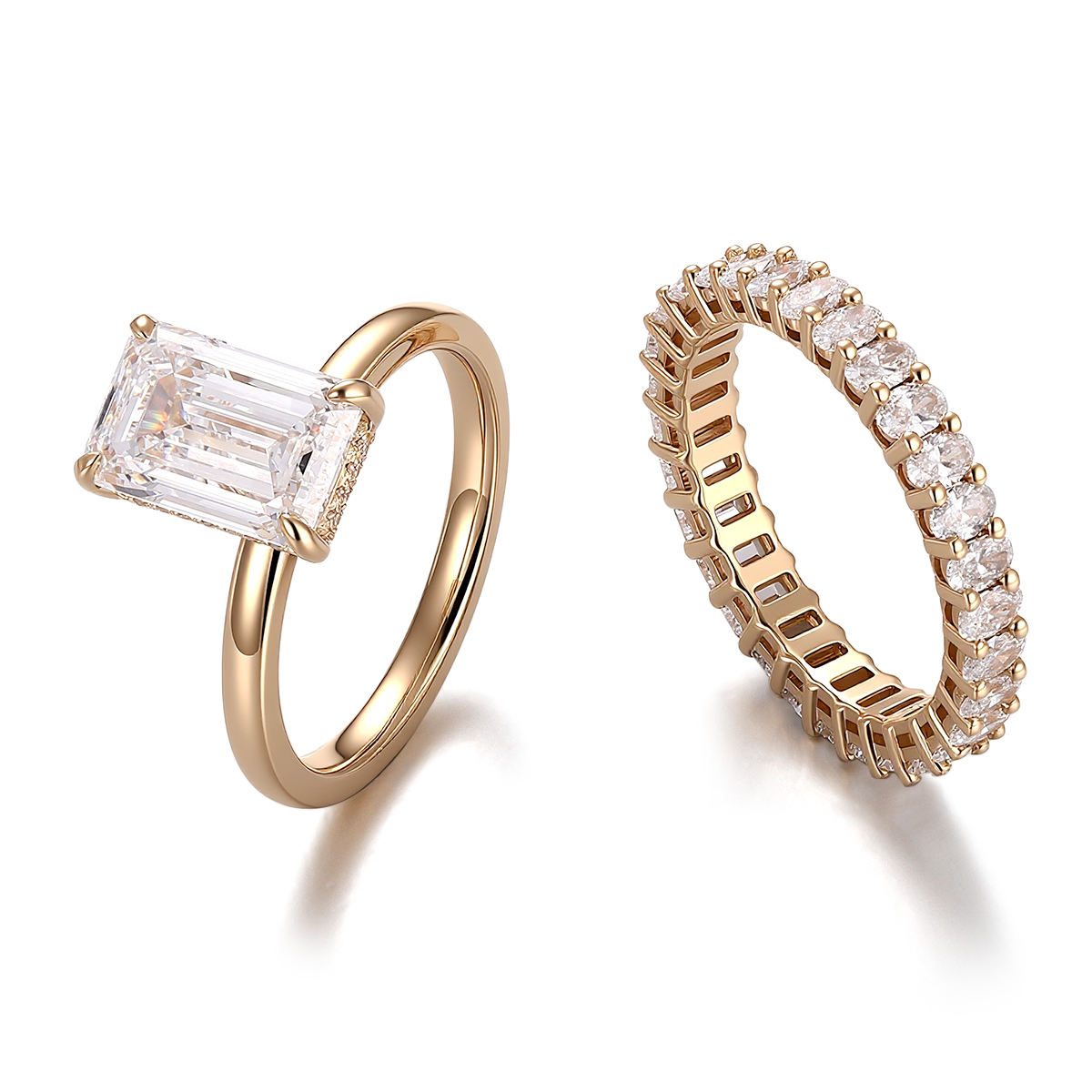 แหวนเพชรแล็บทองคำแท้ 18K