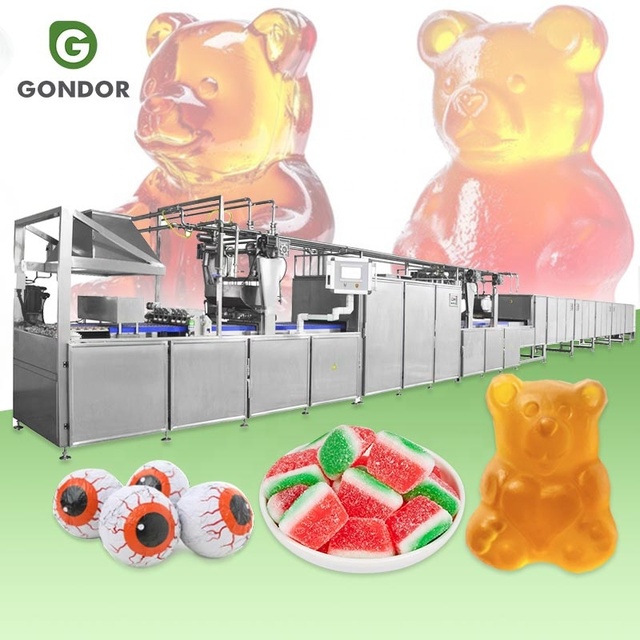 Bear Gummy Vitamin Freezy Selling Plant Starch Jelly Sweet Candy Machine Production De Bonbon Line in China