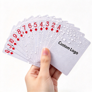 Cartes à jouer en PVC personnalisées OEM ODM, impression personnalisée, jeu de cartes de poker en plastique imperméable, fabrication directe, cartes avec logo personnalisé, vente en gros - Product Image 4