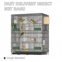 Ventes en gros de grandes cages à oiseaux, cages à perroquets en métal pliables, cages à oiseaux à double étage pour la reproduction