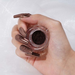 Magic – poudre chromée à effet miroir doré, Pigment de manucure en titane pour ongles, 4 couleurs - Product Image 5