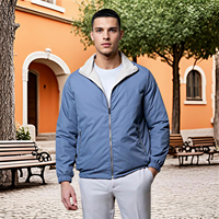 Veste bomber rembourrée pour homme, logo personnalisé OEM en gros, nylon résistant au vent, manteau léger matelassé