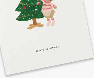 Postal personalizada al por mayor Vintage elegante Feliz Navidad tarjetas postales impresión Animal lindo - Product Image 2