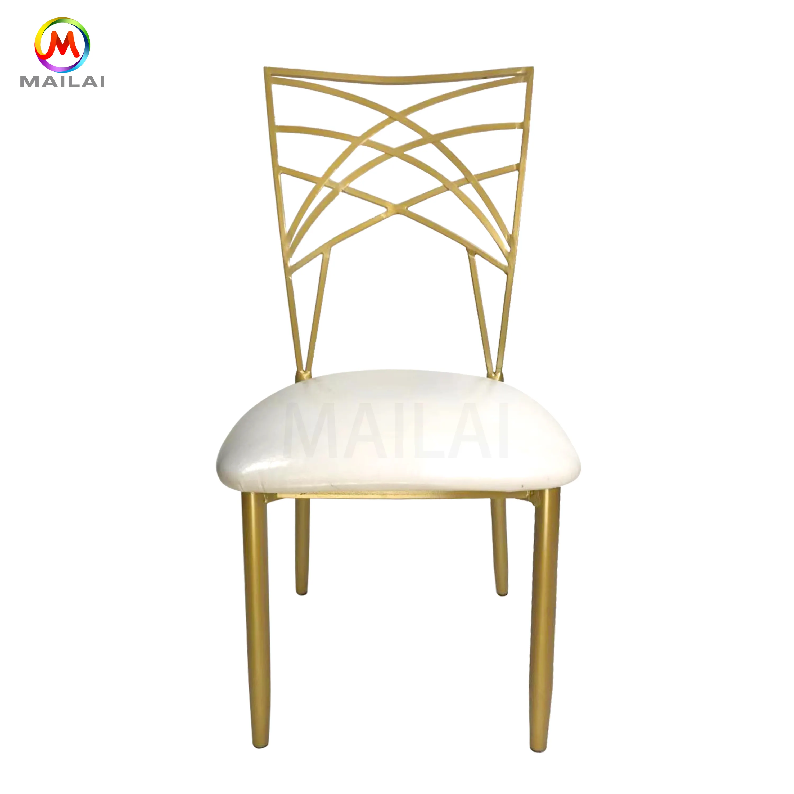 Популярная Мебель для отеля, Недорогие Металлические золотые обеденные стулья-Хамелеон для свадебных торжеств