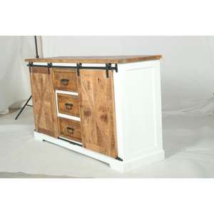 Muro <b>Sideboard</b> II in <b>White</b> and Natural <b>White</b> and Natural Modern Elegance <b>Sideboard</b> Handmade Bulk Product Dining Room Wholesale - Product Image 5