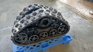 Petite voie en caoutchouc utilisée pour le fauteuil roulant, système de voie en caoutchouc de fauteuil roulant, système de voie en caoutchouc de triangle - Product Image 2