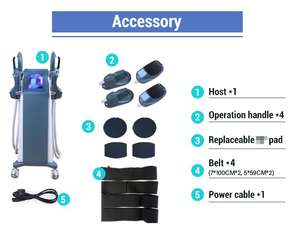 Pro 4 Başlıklı / 2 Başlıklı Elektronik Kas Stimülatörü Ems 4'ü 1 Arada Dikey Kullanım İçin Kas Geliştirme Makinesi - Product Image 5