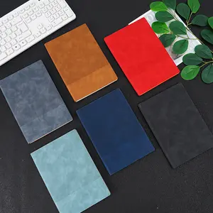 Wholesale Thickened A5 Notebook Set Customized Logo Soft Leather Stitching Business Office Meeting Notebook