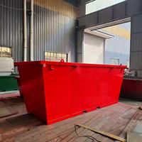 Meilleures ventes Skip Bin Benne à ordures pour le béton Fer à rouler Conteneur de collecte des déchets pour le transport