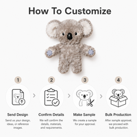 Peluche Koala Bouclé Personnalisée – Jouet en Peluche Koala Doux – Conception de Poupée Koala – Décoration – Faible MOQ – Meilleur Service OEM ODM – Direct Usine