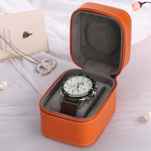 Estuche de Lujo para Relojes de Negocios, de Cuero, con Cierre Universal, Interior de Terciopelo Cuadrado, Plástico, Venta al por Mayor, Empaque Moderno - Product Image 5