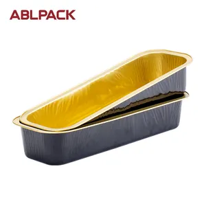 Black Gold Series Nhôm Foil Tấm Cho Baking/Thực Phẩm 50Ml-5000Ml Nhôm Foil Container Khuôn Với Nắp Đậy Nhựa