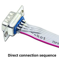 Cable Serial DB9 SR232, Cable de Conexión, Paso 254, Cobre