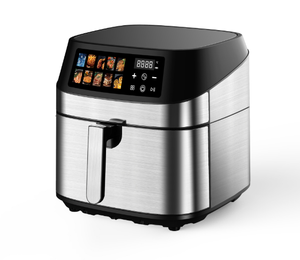 <span class=keywords><strong>Friteuse</strong></span> <span class=keywords><strong>à</strong></span> <span class=keywords><strong>air</strong></span> numérique intelligente en acier inoxydable de 8 L avec fenêtre visible et fonctions saines pour la maison - Product Image 3