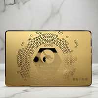Tarjeta de Visita Metálica Personalizada ODM de Doble Cara, Acero Inoxidable Cepillado, NFC, Negro Mate/Plateado/Dorado/Oro Rosa