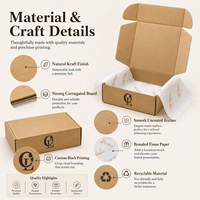 Boîtes en carton ondulé kraft pour l'expédition de vêtements, avec logo, en papier de soie recyclé à 100 % pour l'e-commerce, fabriquées en Chine