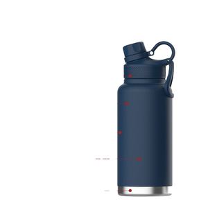 Bouteille d'eau isotherme de haute qualité 32 oz, chic, pour la gym et les voyages, à double paroi, pour boissons chaudes et froides, avec 2 couvercles - Product Image 3