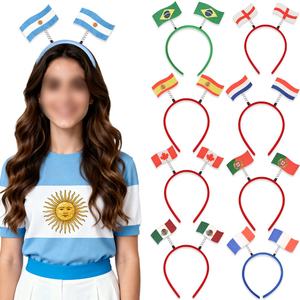 Diademas con Banderas Pequeñas de Todos los Países del Mundial de Fútbol 2026, Regalo para Fanáticos, Decoración - Product Image 1