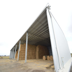 Nave Agrícola <span class=keywords><strong>de</strong></span> Acero con Panel Sándwich y Frente Abierto <span class=keywords><strong>para</strong></span> Almacenamiento <span class=keywords><strong>de</strong></span> Heno, Tractores y Alimento <span class=keywords><strong>para</strong></span> Ganado - Product Image 4