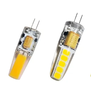 Venta directa de fábrica LED de alto brillo tamaño pequeño G4 lámpara cuenta 12V pin pequeña bombilla de luz bombilla de cristal de bajo voltaje G4 halógeno Tun