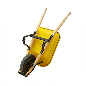 <span class=keywords><strong>Brouette</strong></span> de chantier robuste 80L 100L <span class=keywords><strong>110L</strong></span> avec poignée en bois, capacité 180kg, modèle WH6601 - Product Image 2