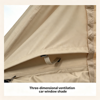 Tente gonflable moderne, imperméable, durable, à ouverture automatique rapide, avec fenêtre de toit transparente pour l'extérieur