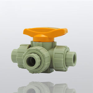 Manuale a tre vie valvola a sfera in CPVC per il controllo di olio di Gas di acqua OEM personalizzabile - Product Image 5