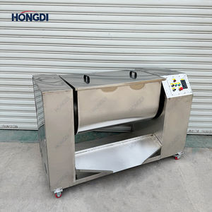 Mélangeur de granulés de poudre sèche Mélangeur de ruban en acier inoxydable Modèle personnalisé Mélangeur automatique à décharge inclinable - Product Image 6