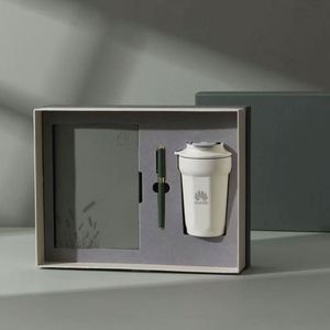 แก้วกาแฟคุณภาพสูงและสมุดโน้ตดีไซน์เรียบหรูพร้อมปากกา สำหรับธุรกิจ ฉลองครบรอบ ไอเดียของขวัญ - Product Image 1