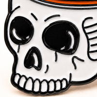 Tasse à café moderne en émail métallique motif tête de squelette, vente en gros fabricant, pour Halloween, café, bar, barista, boisson matinale, cadeau personnalisé