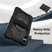 Étui robuste à 3 couches pour Redmi Pad Pro 12.1 Poco Pad 12.1 2024 avec support rotatif à 360°, dragonne et bandoulière, bicolore OEM ODM